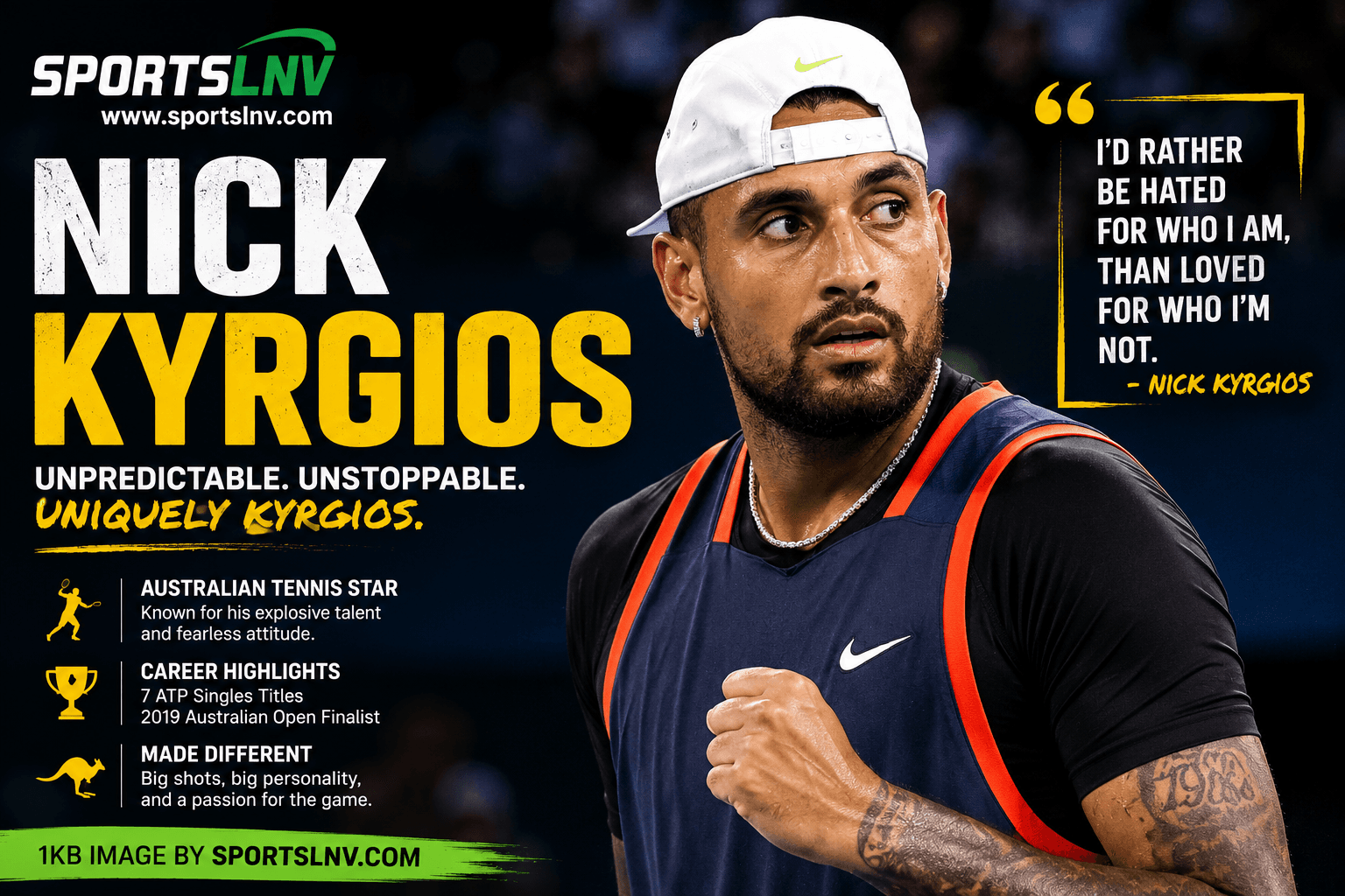 Nick Kyrgios: Career, Ranking, Records, Style & More