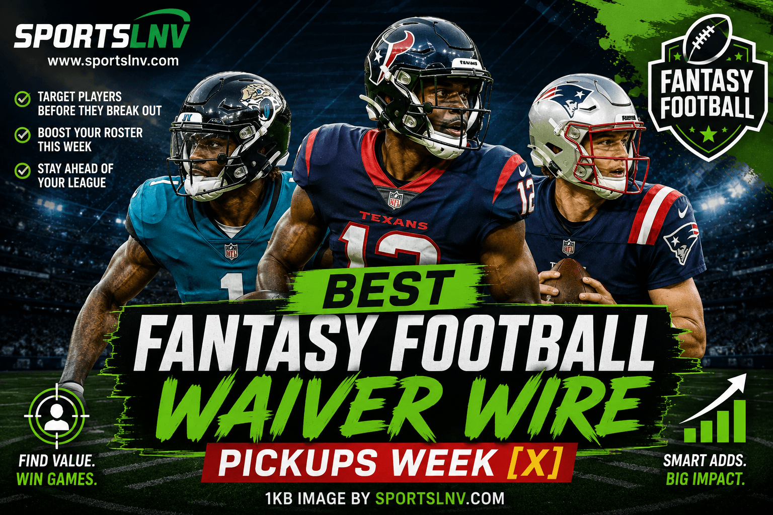 Best Fantasy Football Waiver Wire Pickups Week 1