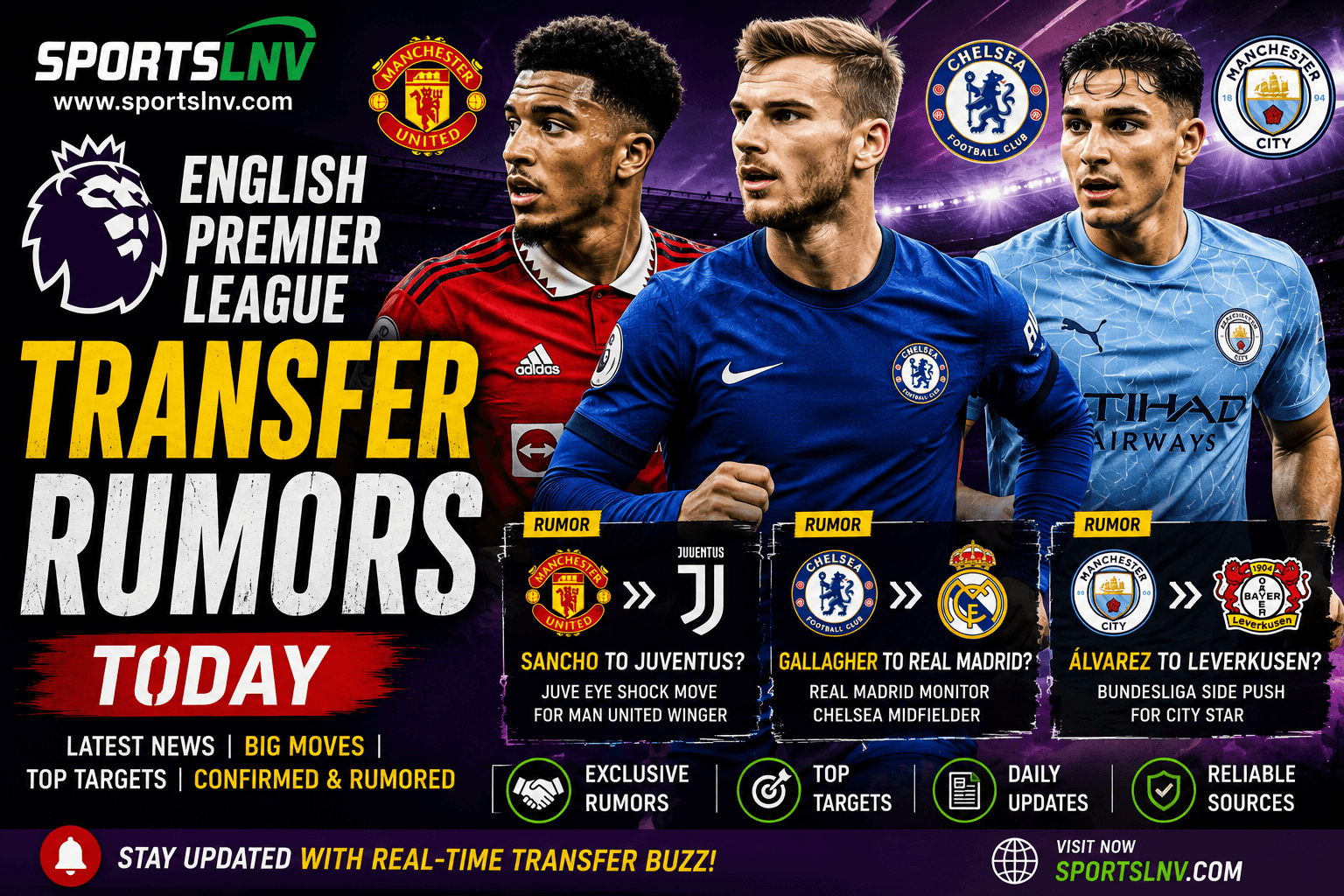 English Premier League Transfer Rumors Today: Latest News