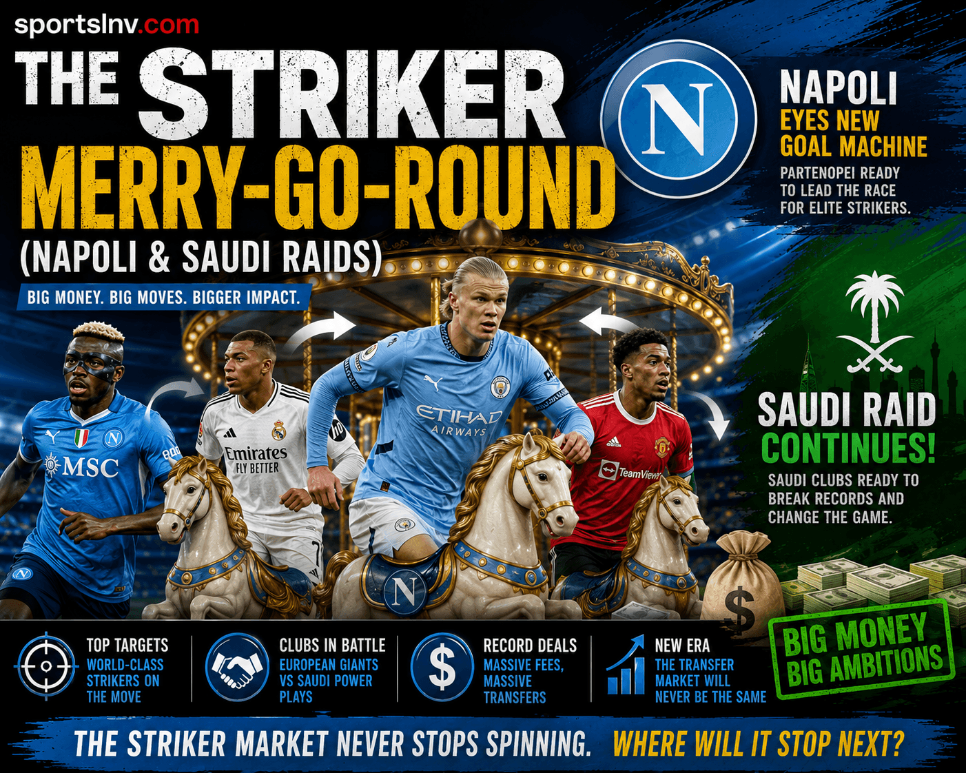 The Striker Merry-Go-Round: Napoli & Saudi Raids