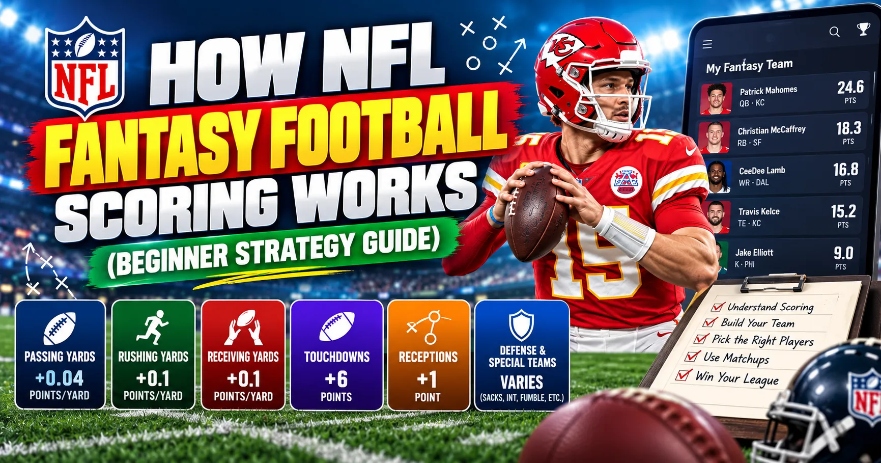 How NFL Fantasy Football Scoring Works