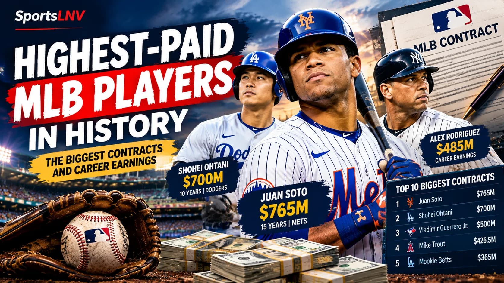Highest-Paid MLB Players in History: The Biggest Contracts and Career Earnings