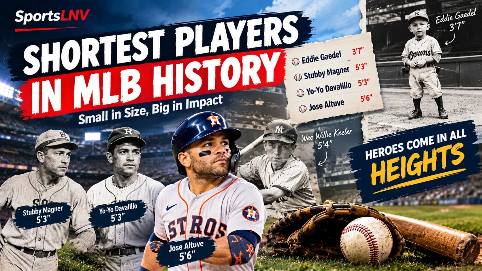Shortest Players in MLB History